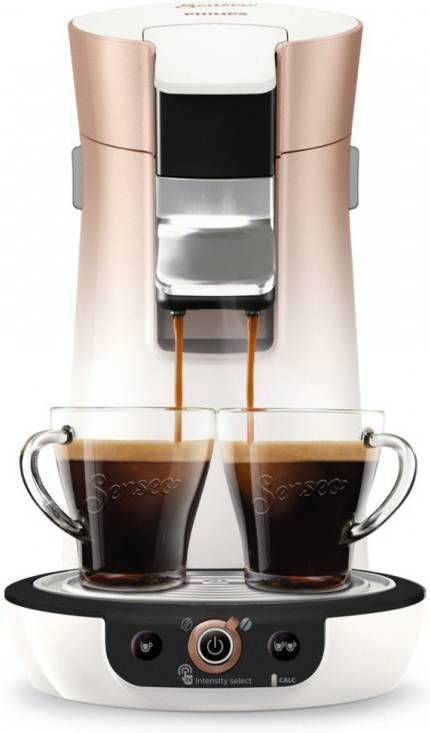 Philips SENSEO® Viva Café Duo Select koffiepadmachine HD656630 rozekoper Philips SENSEO® Viva Café Duo Select koffiepadmachine HD656630 rozekoper