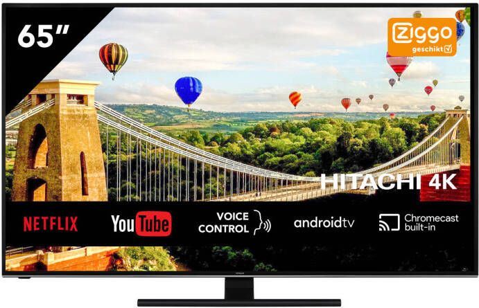 Hitachi 65hak6150 Uhd Android 65 Inch Smart Tv Met Ingebouwde Chromecast online kopen