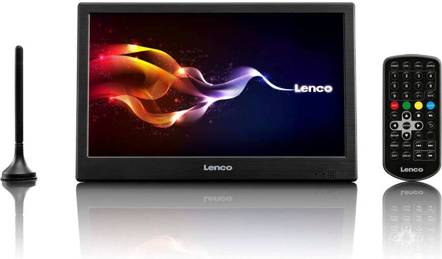 Lenco Draagbare Lcd Tv 10 Dvb t2 Hdmi 4 Uur Speeltijd Tft 1038bk Zwart