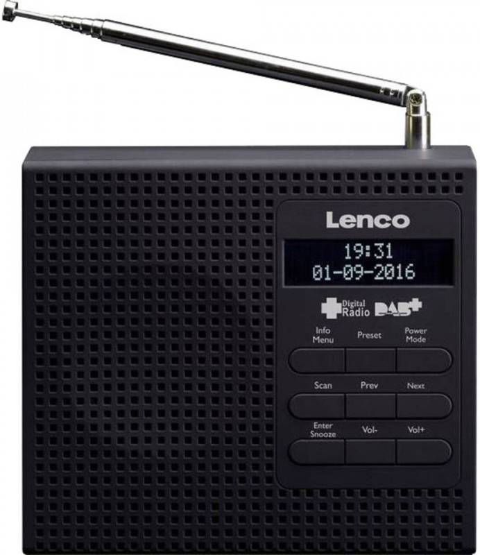 Lenco PDR 19BK DAB+ Tafelradio Zwart