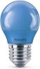 Philips 2096748626 LED lamp E27 3, 1W kogel mat blauw online kopen