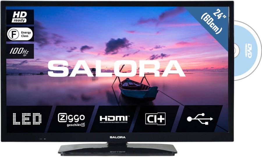 Salora 24HDB6505 HD Ready tv met ingebouwde DVD speler