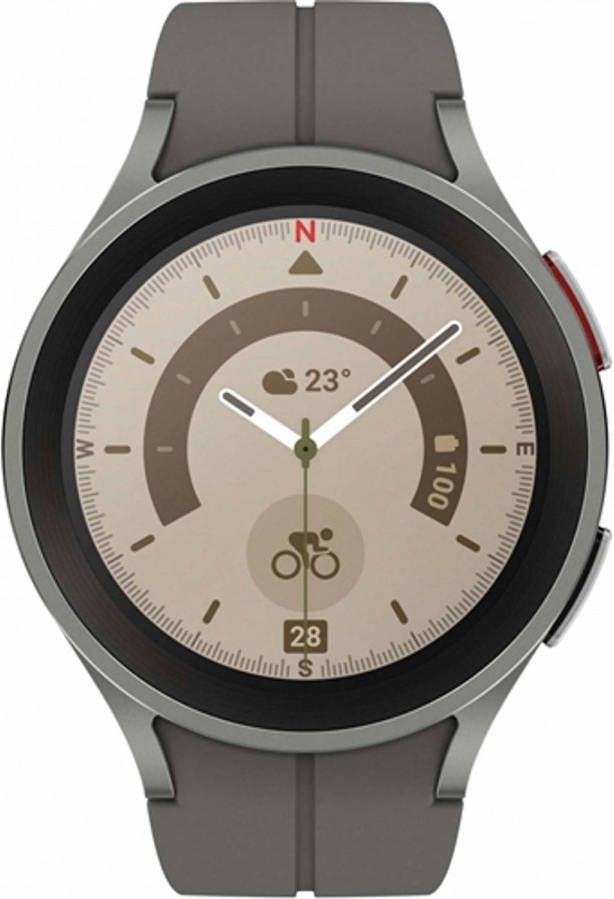 Samsung Galaxy Watch5 Pro 45mm BT Silver Smartwatch Zilver