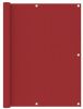VidaXL Balkonscherm 120x500 cm oxford stof rood online kopen