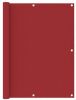 VidaXL Balkonscherm 120x600 cm oxford stof rood online kopen