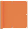 VidaXL Balkonscherm 90x400 cm oxford stof oranje online kopen