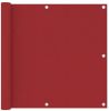VidaXL Balkonscherm 90x600 cm oxford stof rood online kopen