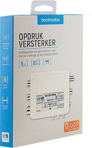 Technetix Opsteek Antenneversterker 4 weg Bda02 Retourgeschikt online kopen