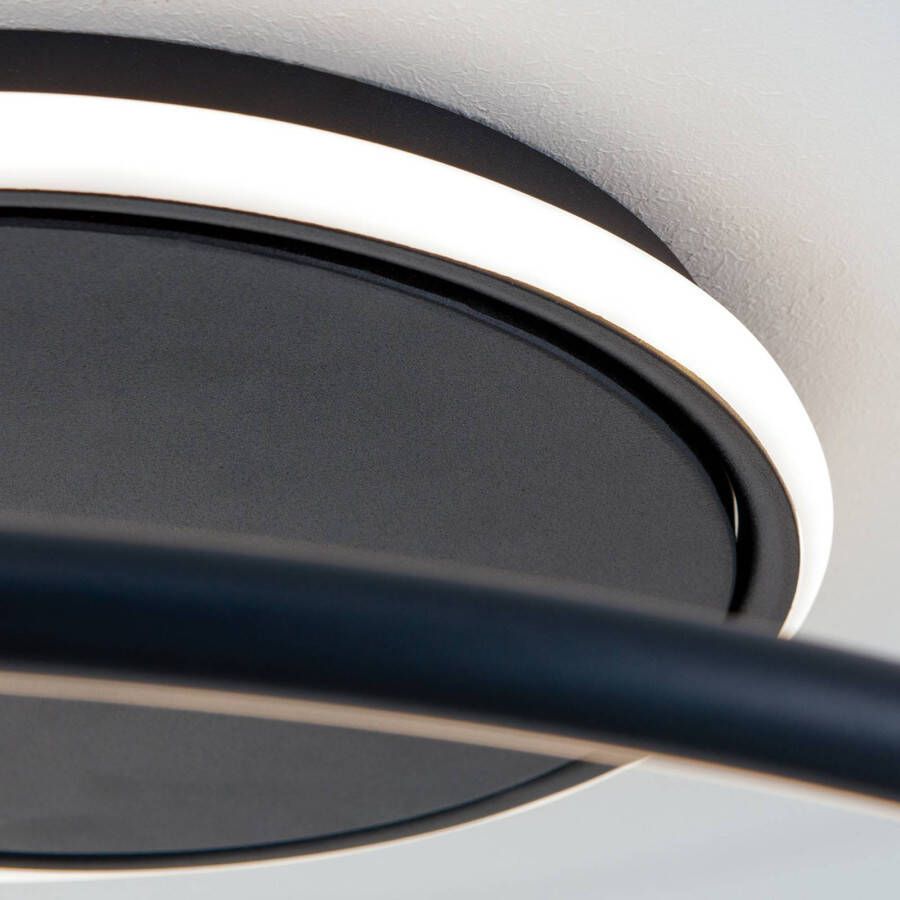 Orion LED plafondlamp Claire, zwart, dimbaar