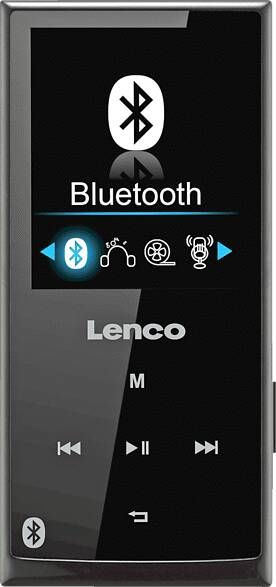 Lenco Xemio 760 BT MP4 speler Zwart