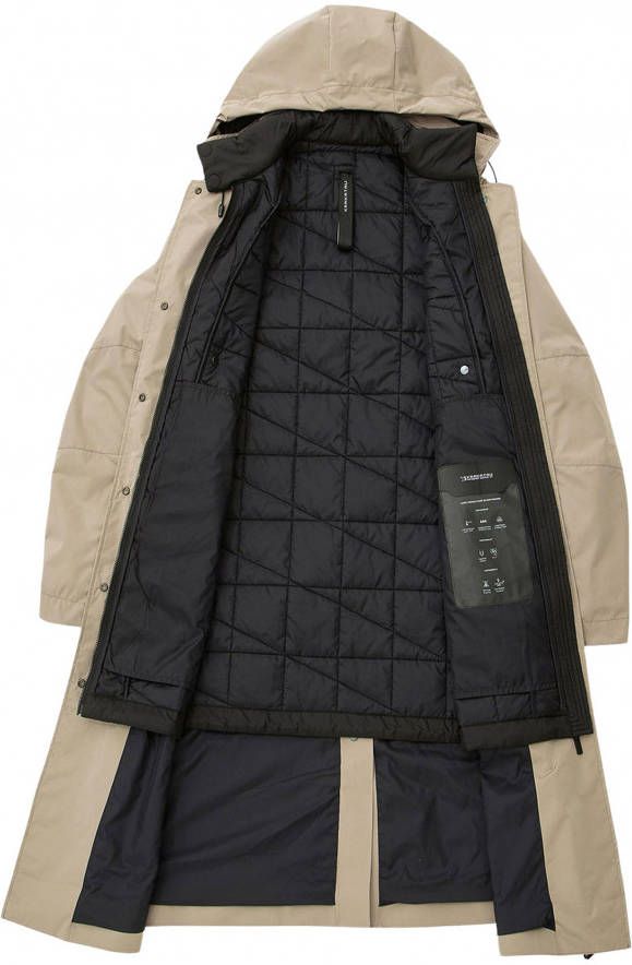 Krakatau Masaru Trench Coat Qw368 85 , Beige, Dames
