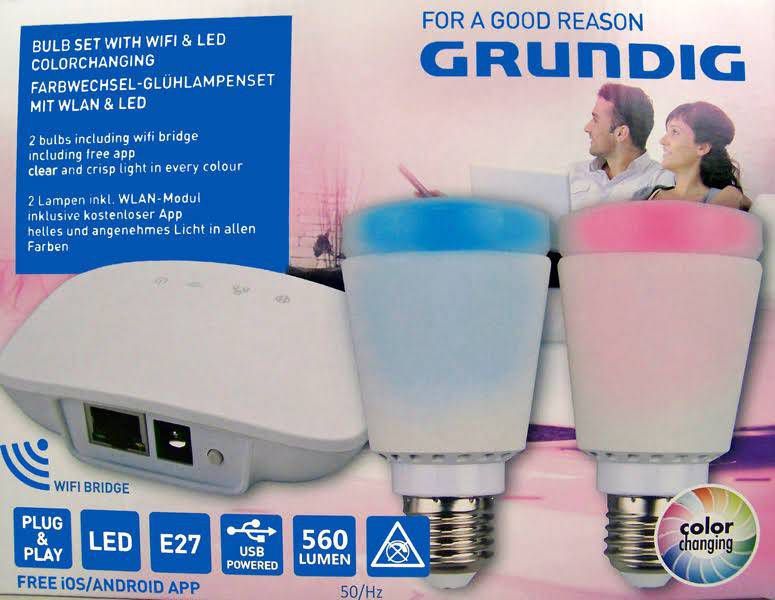 Grundig Lampenset met WiFi & LED kleurschakeringen 2pcs + bridge RGB online kopen